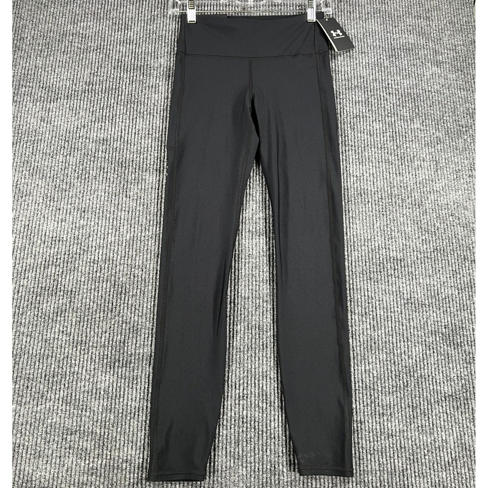 Under Armour Leggings Womens Small Black Compression Workout‎ Active Gym New